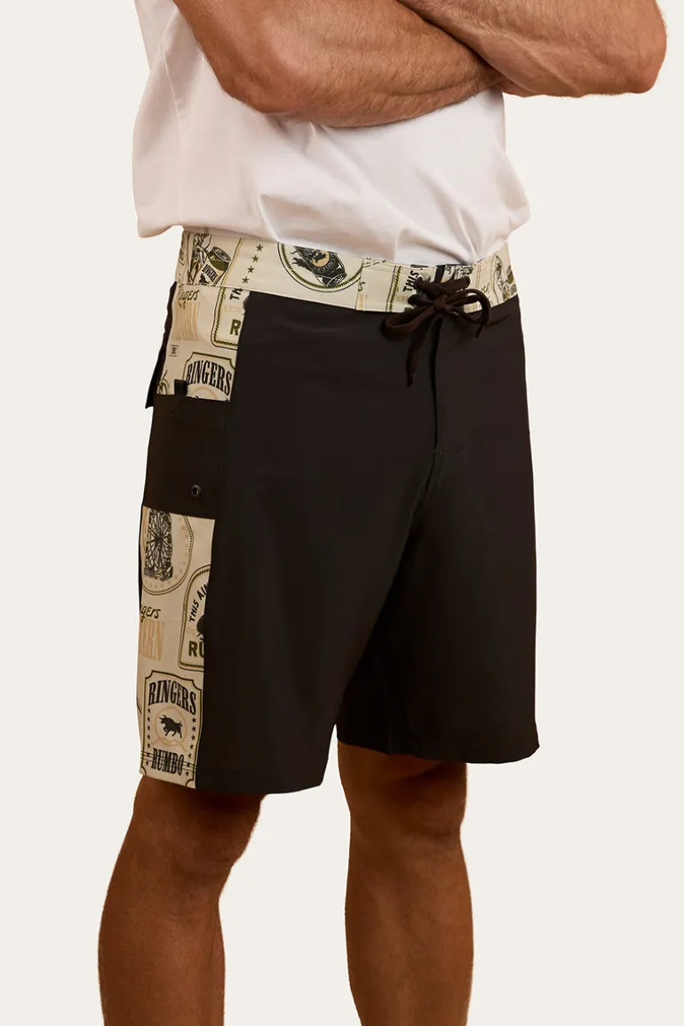 Aint My First Rumbo Mens Swim Short - Charcoal