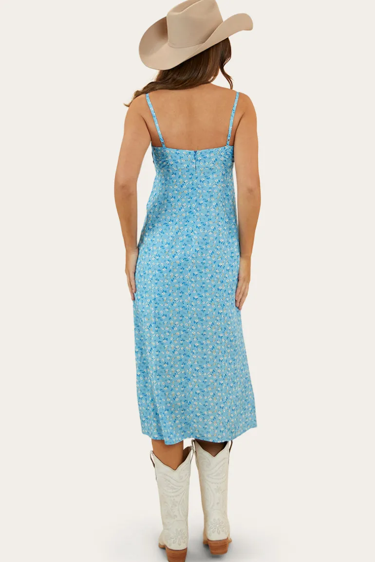 Bobbie Womens Midi Dress - Blue
