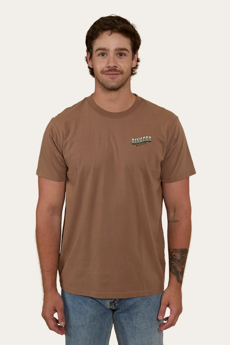 Buckin Barra Mens Loose Fit T-Shirt - Almond