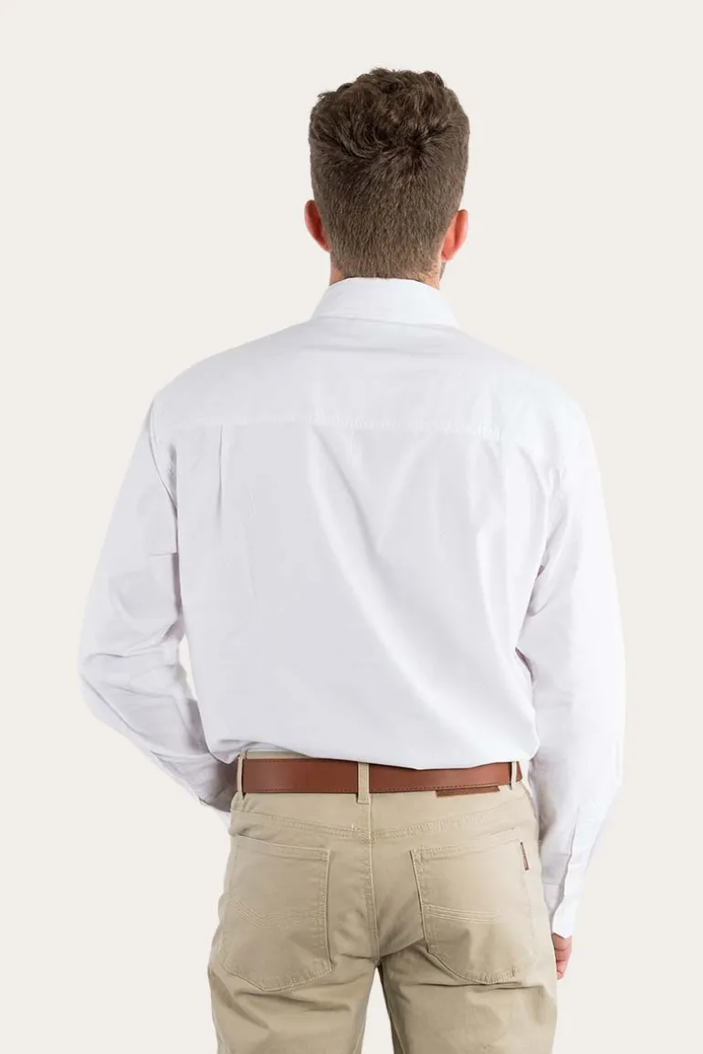 Centenary Mens Semi Fitted Dress Shirt - White