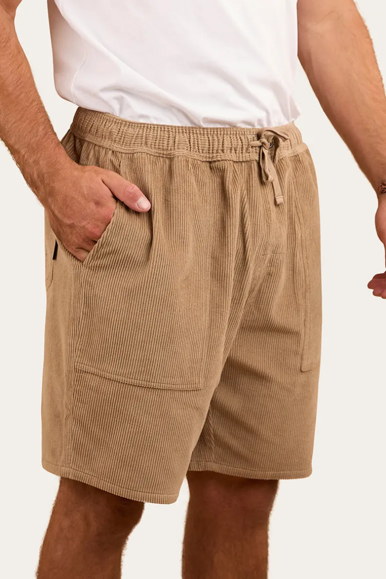 Countryside Mens Corduroy Walk Short - Dark Sand