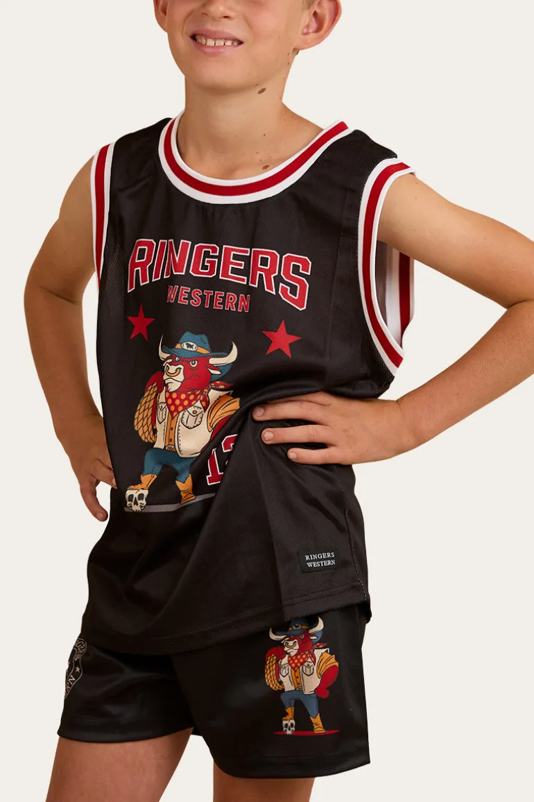 Do no Harm Kids Footy Shorts - Black