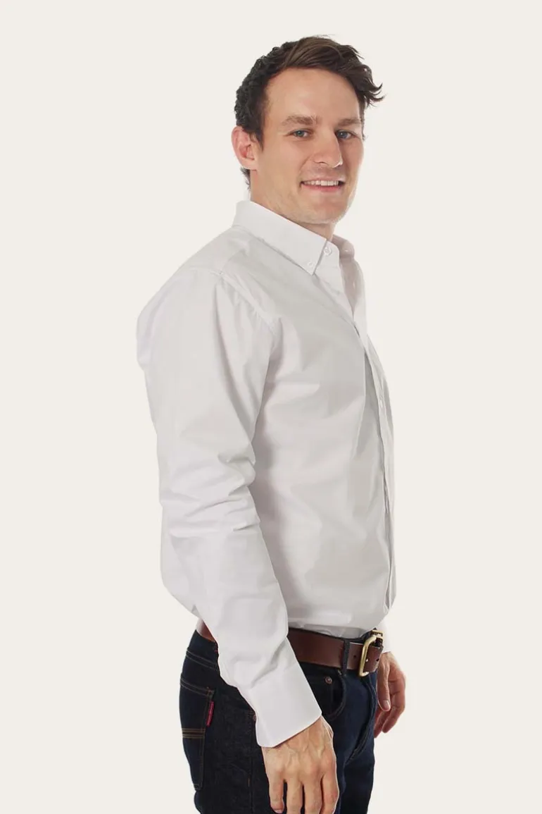 Heritage Mens Plain Dress Shirt - White