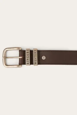 James Belt - Dark Brown / Silver
