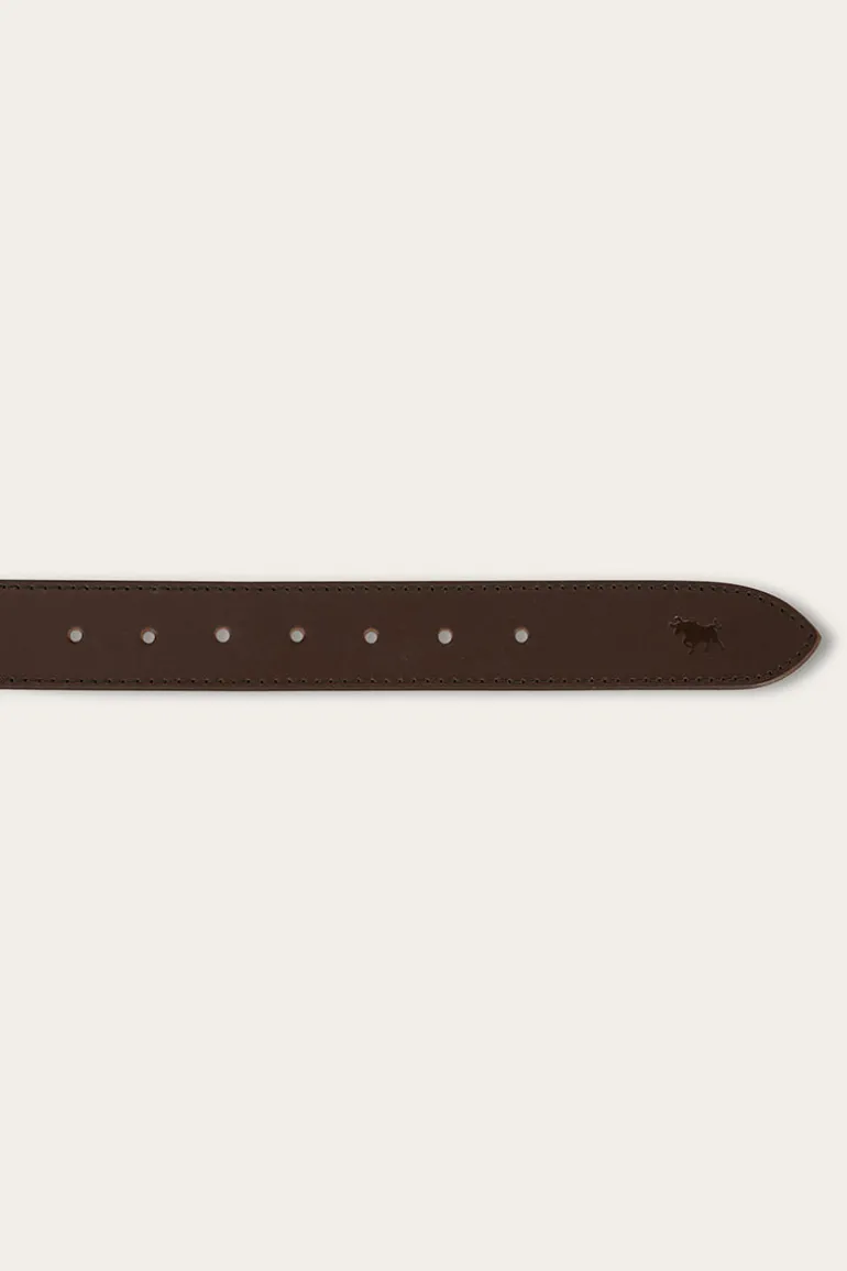James Kids Belt - Dark Brown / Gold