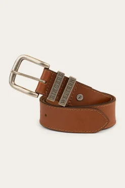 James Kids Belt - Tawny Brown/Silver