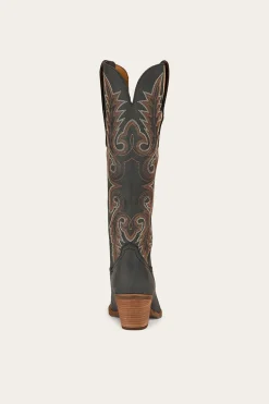 Lainey Womens Tall Western Boot - Black
