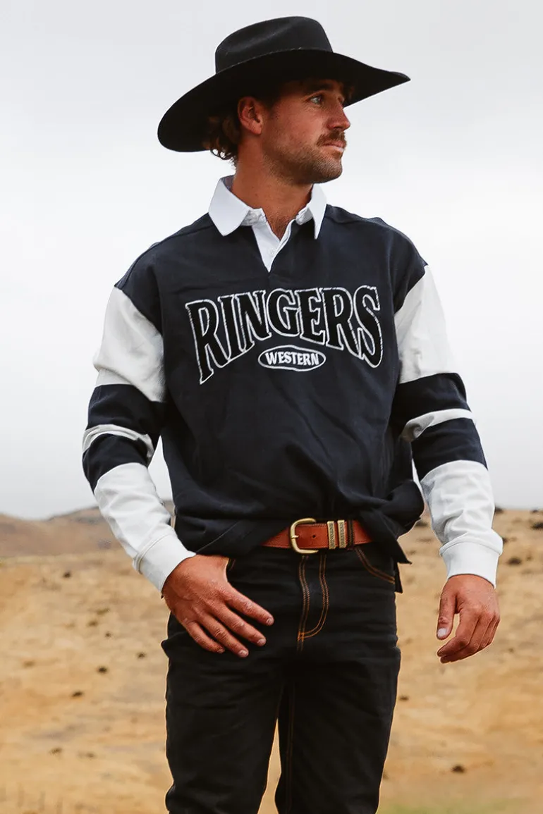 Lowden Rugby Jersey - Black / Off White