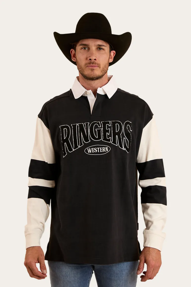 Lowden Rugby Jersey - Black / Off White