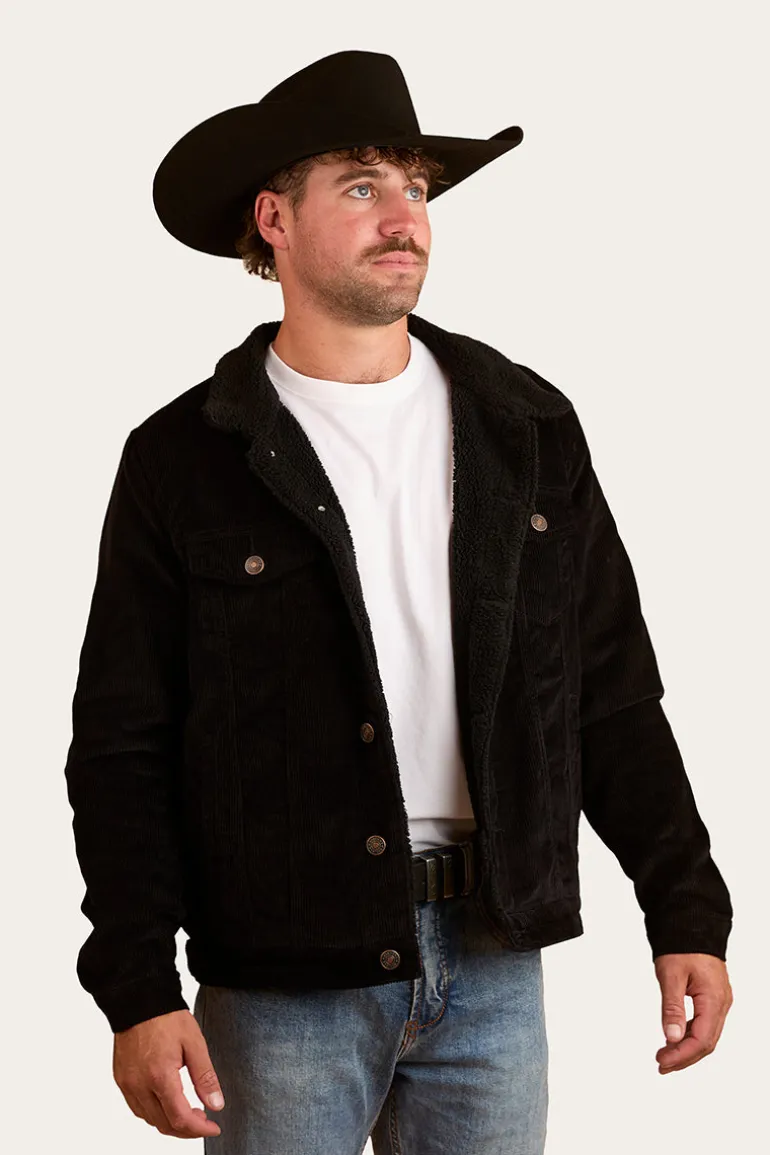 Milawa Mens Corduroy Jacket - Black