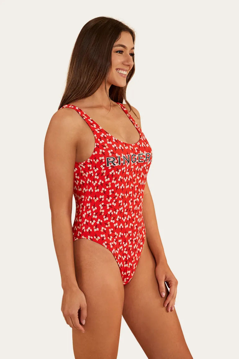 Posie Womens One Piece - Firey Red