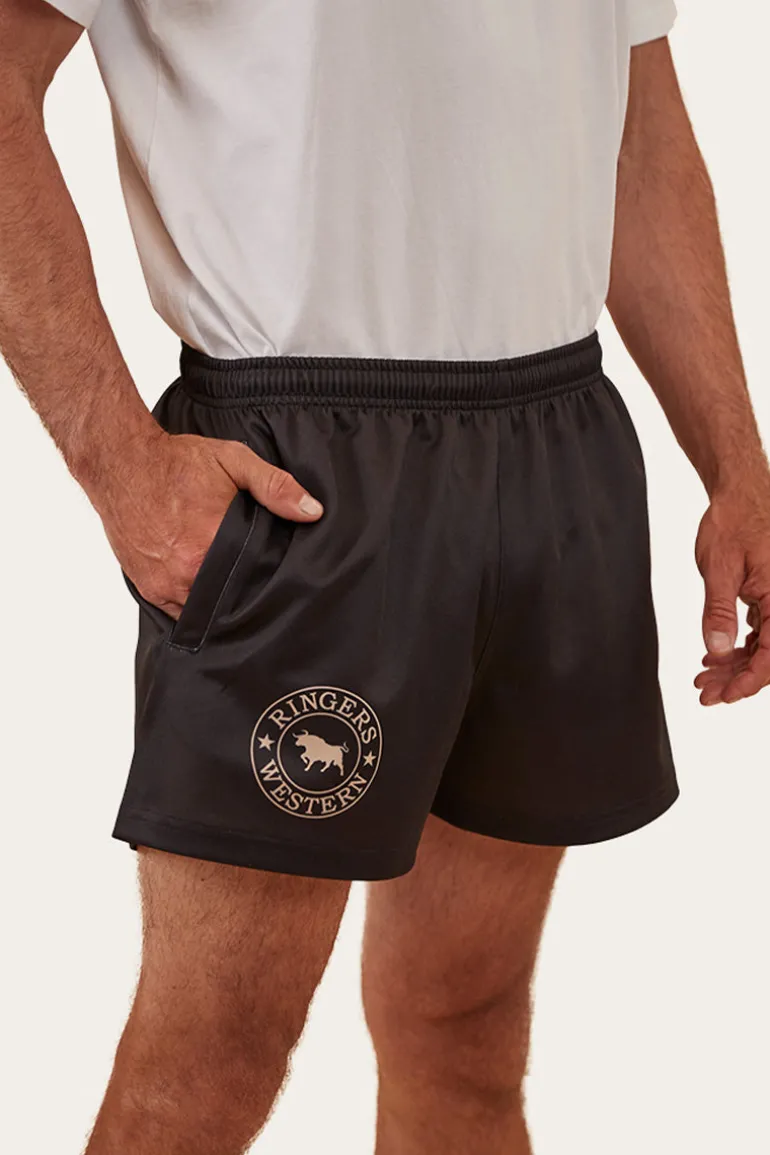 Ringers Footy Shorts - Black