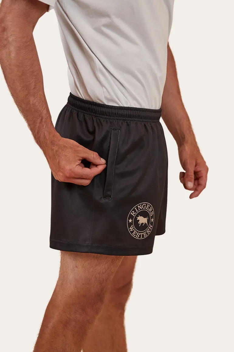 Ringers Footy Shorts - Black