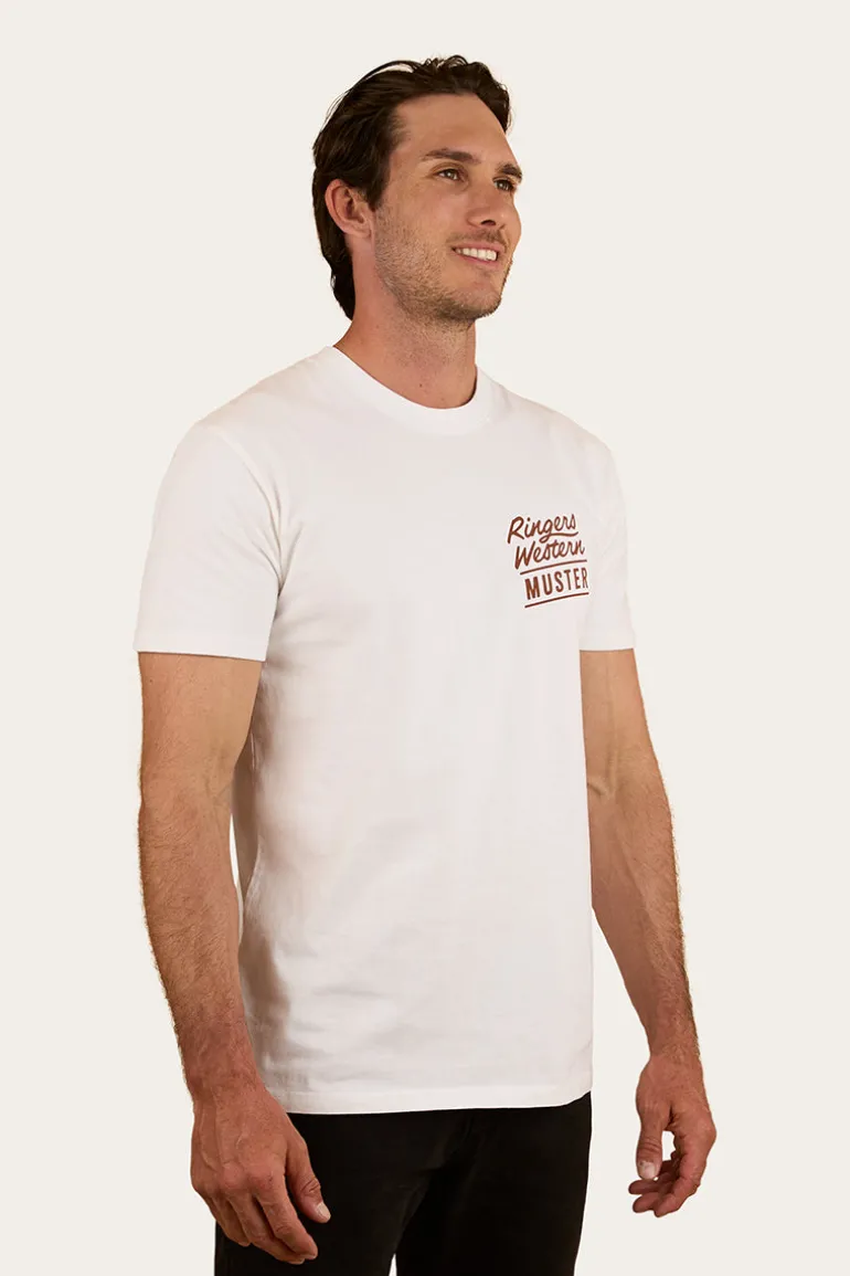 Ringers Of The Sky Mens Stock Fit T-Shirt - White