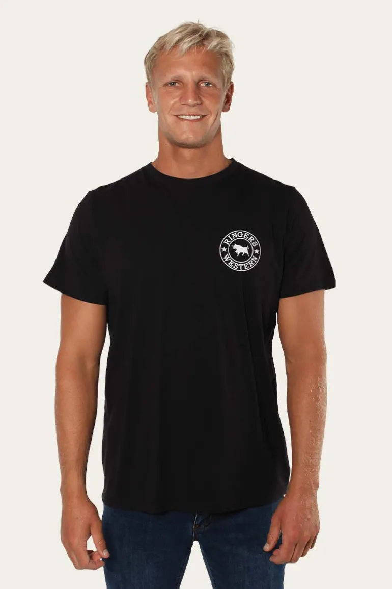 Signature Bull Mens Classic T-Shirt - Black/White