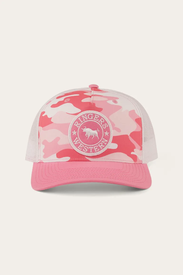 Signature Bull Trucker Cap - Pink Camo