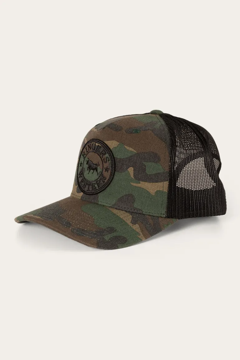 Signature Bull Trucker Cap - Camo/Black