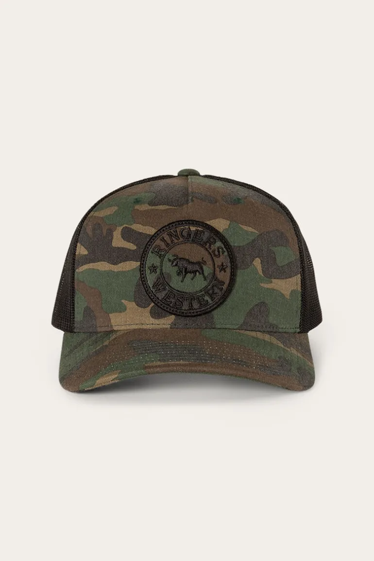 Signature Bull Trucker Cap - Camo/Black