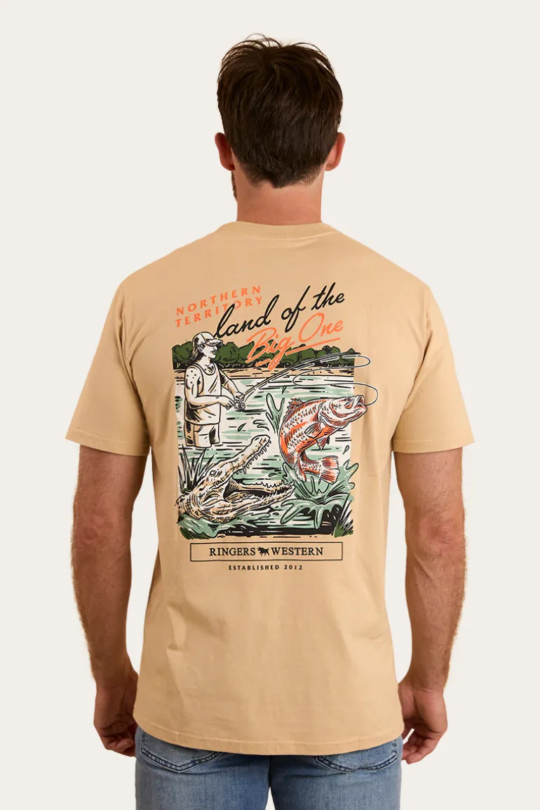 Up North Unisex T-Shirt - Dark Sand