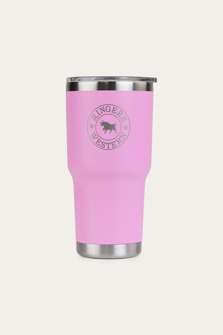 Yarra Powder Coated Insulated Tumbler - Pastel Pink