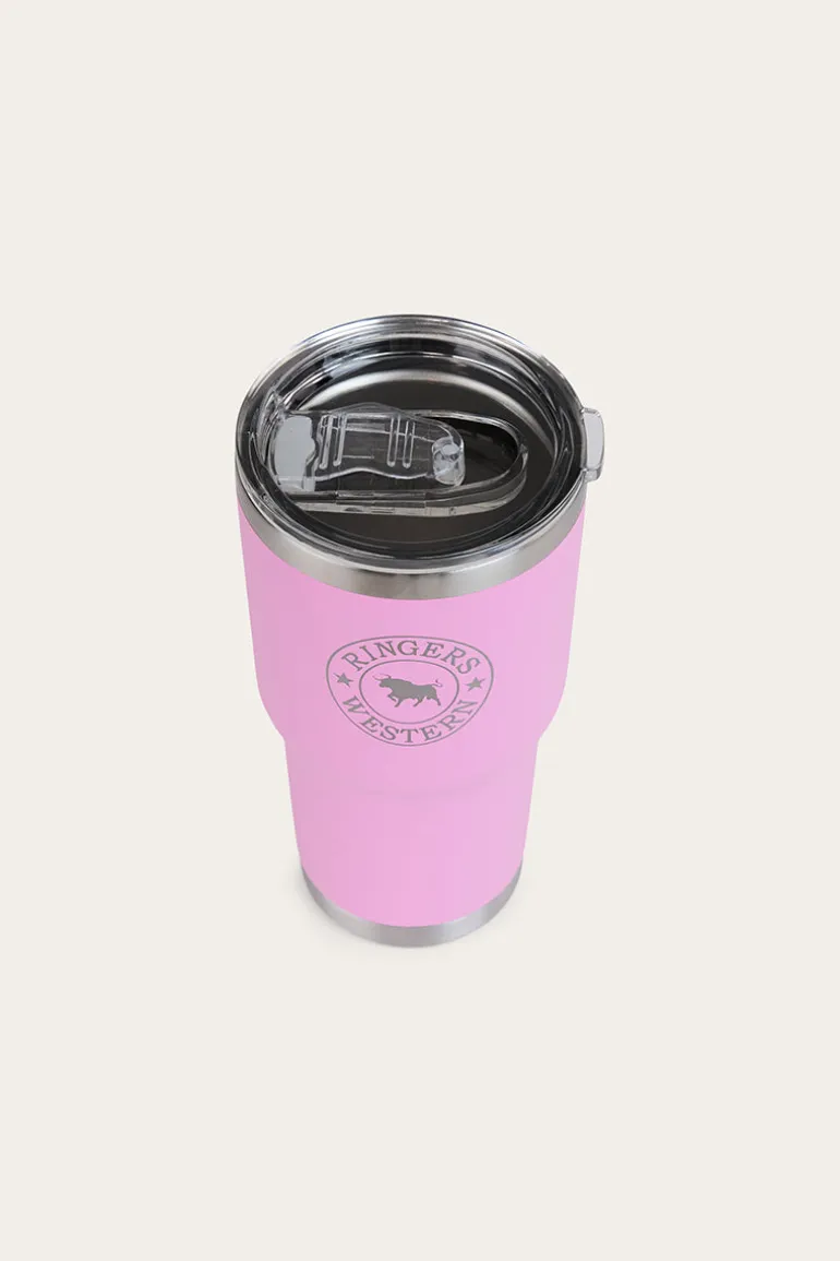 Yarra Powder Coated Insulated Tumbler - Pastel Pink