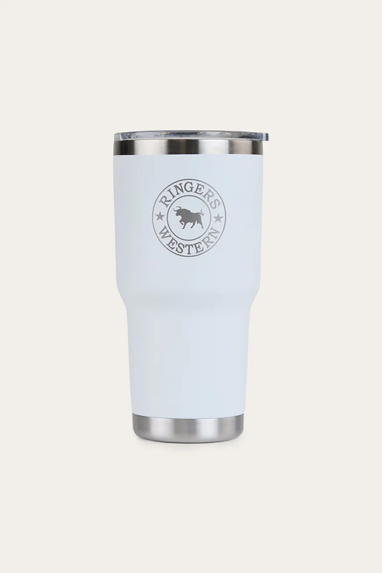 Yarra Powder Coated Insulated Tumbler - White