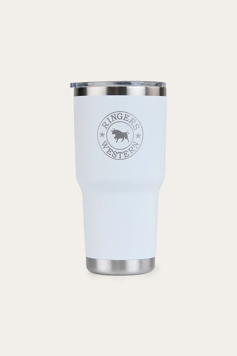 Yarra Powder Coated Insulated Tumbler - White